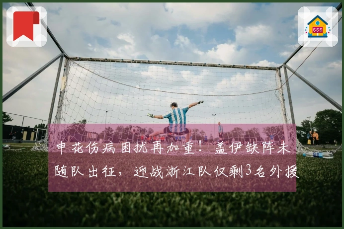 申花伤病困扰再加重！盖伊缺阵未随队出征，迎战浙江队仅剩3名外援
